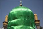 تصاويري زيبا از پرده برداري گنبد كاظمين